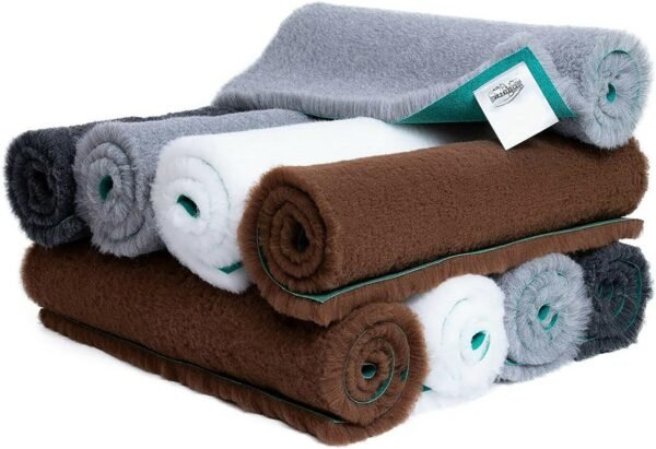 Vet Fleece Bedding | Vet Bed Original Greenback | Puppys and Dogs | Dog Bedding Ideal Whelping |40" x 30" (1.00m x 0.75m) - Grey | Durable | Quick...